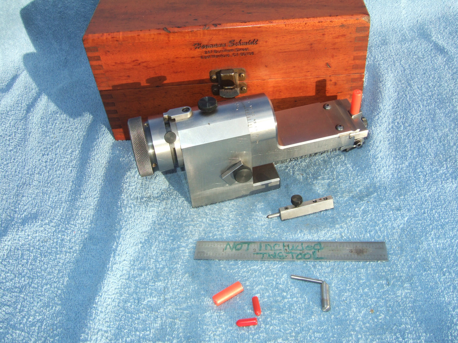 HERMANN SCHMIDT "KR" CLEARVIEW RADIUS&ANGLE WHEEL DRESSER USED W/BOX TOOLMAKER Z