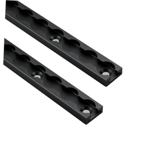 12" Venture Track T-6 Aluminium L 12 Inch (2 Pack) Black - Rectangle Profile