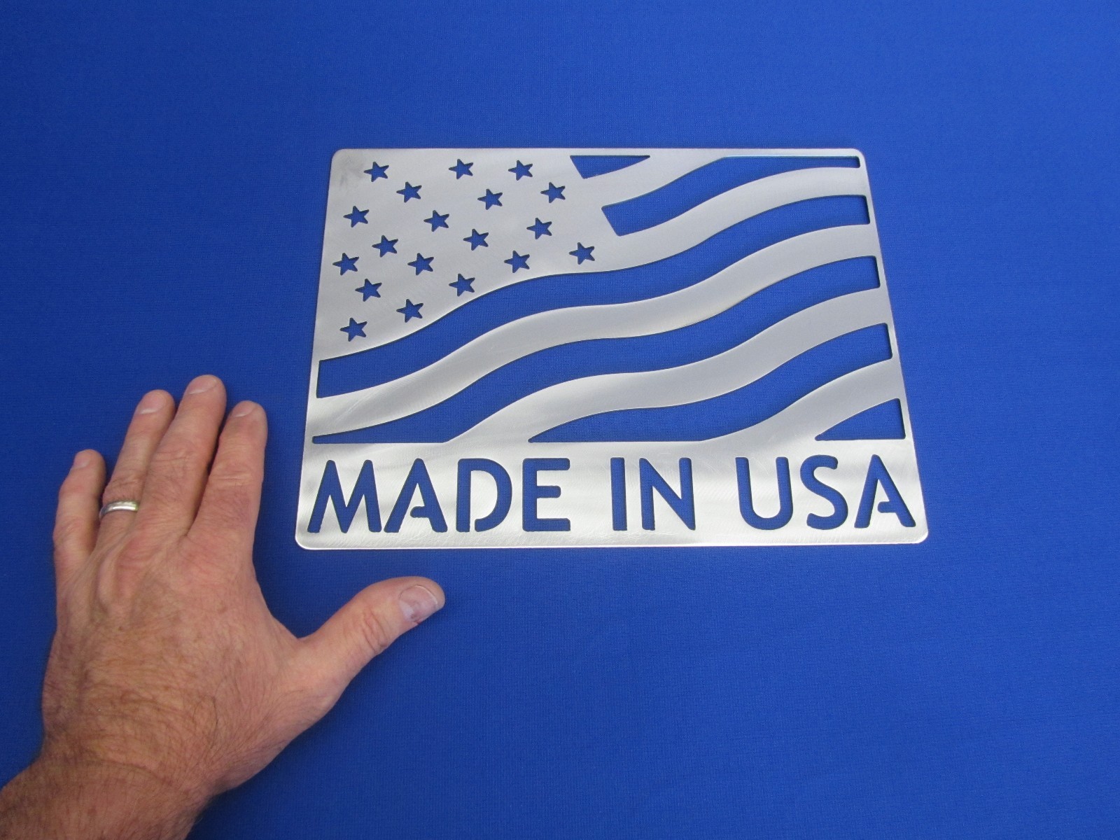 MADE IN USA  Shop Office Man Cave Sign Wall Art Plasma Cutter Made 14 Ga Steel