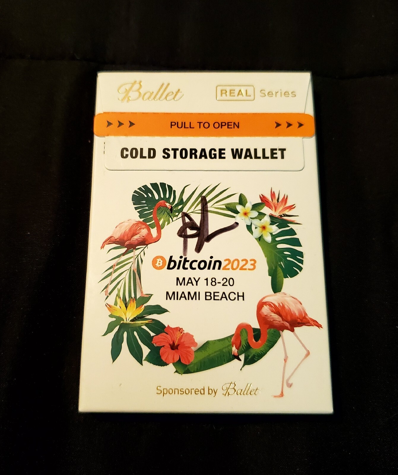 Miami Conf 23 Special edition Ballet Real Btc crypto card signed Bobby Lee auto