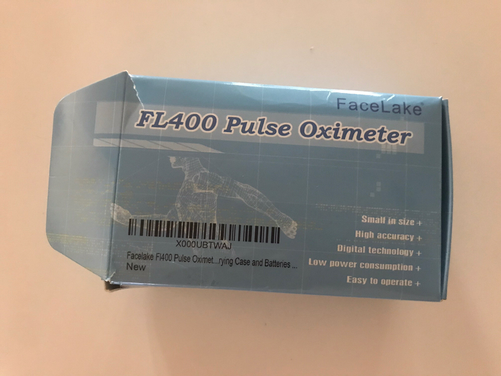 Facelake FL400 Pulse Oximeter Carrying Case And Strap Batteries
