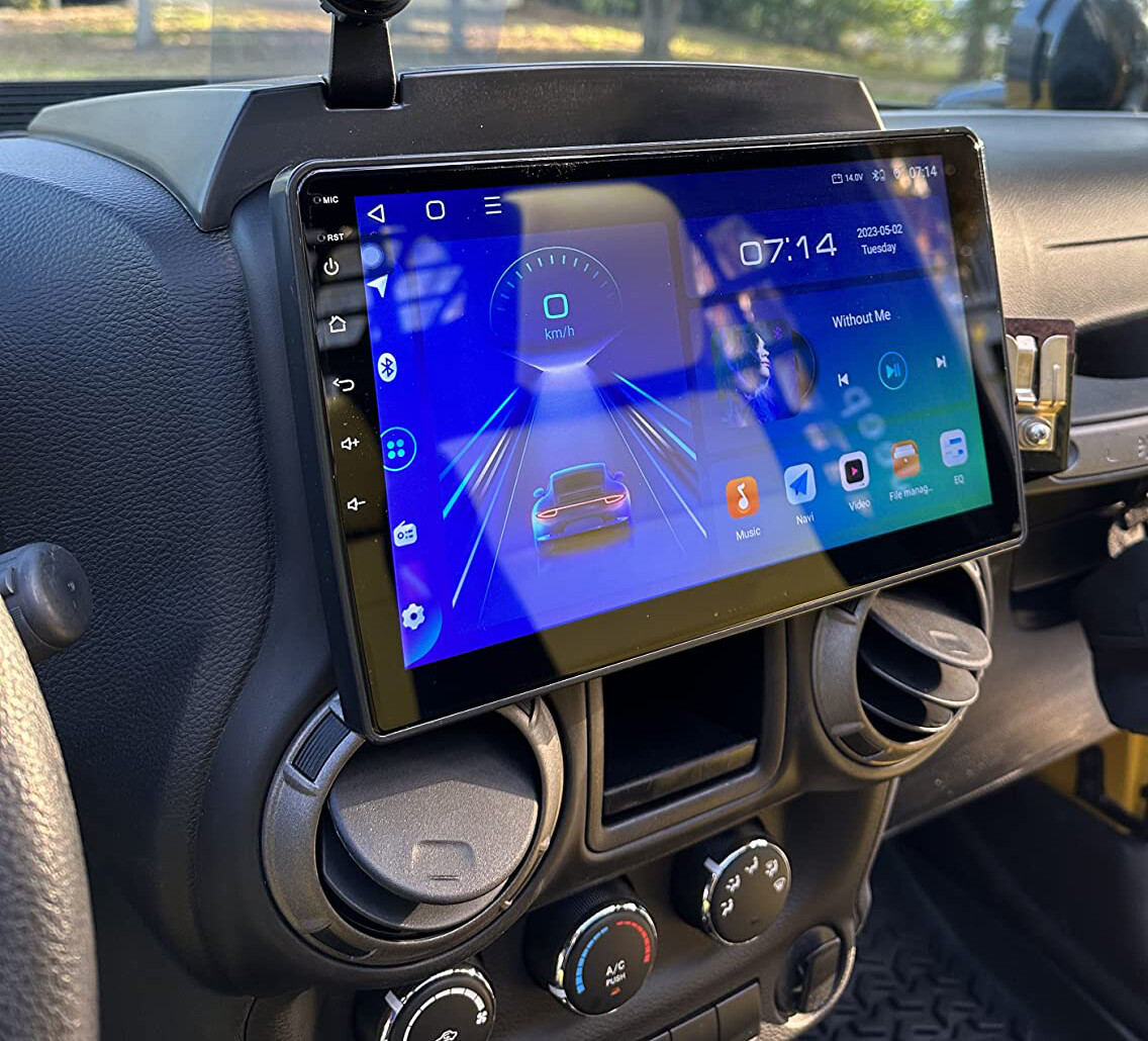 10.1" Carplay Android 15 For 2007-2017 Jeep Wrangler JK Radio GPS Navi FM Radio