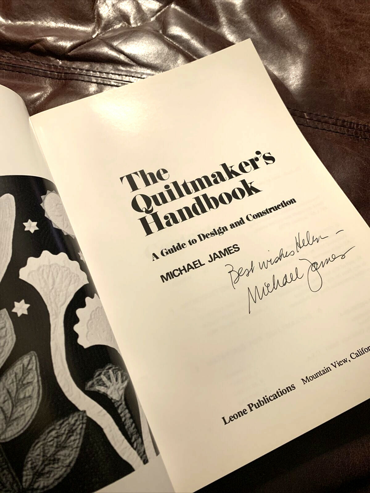 THE QUILTMAKER’S HANDBOOK: A Guide To Design And Construction- Michael James