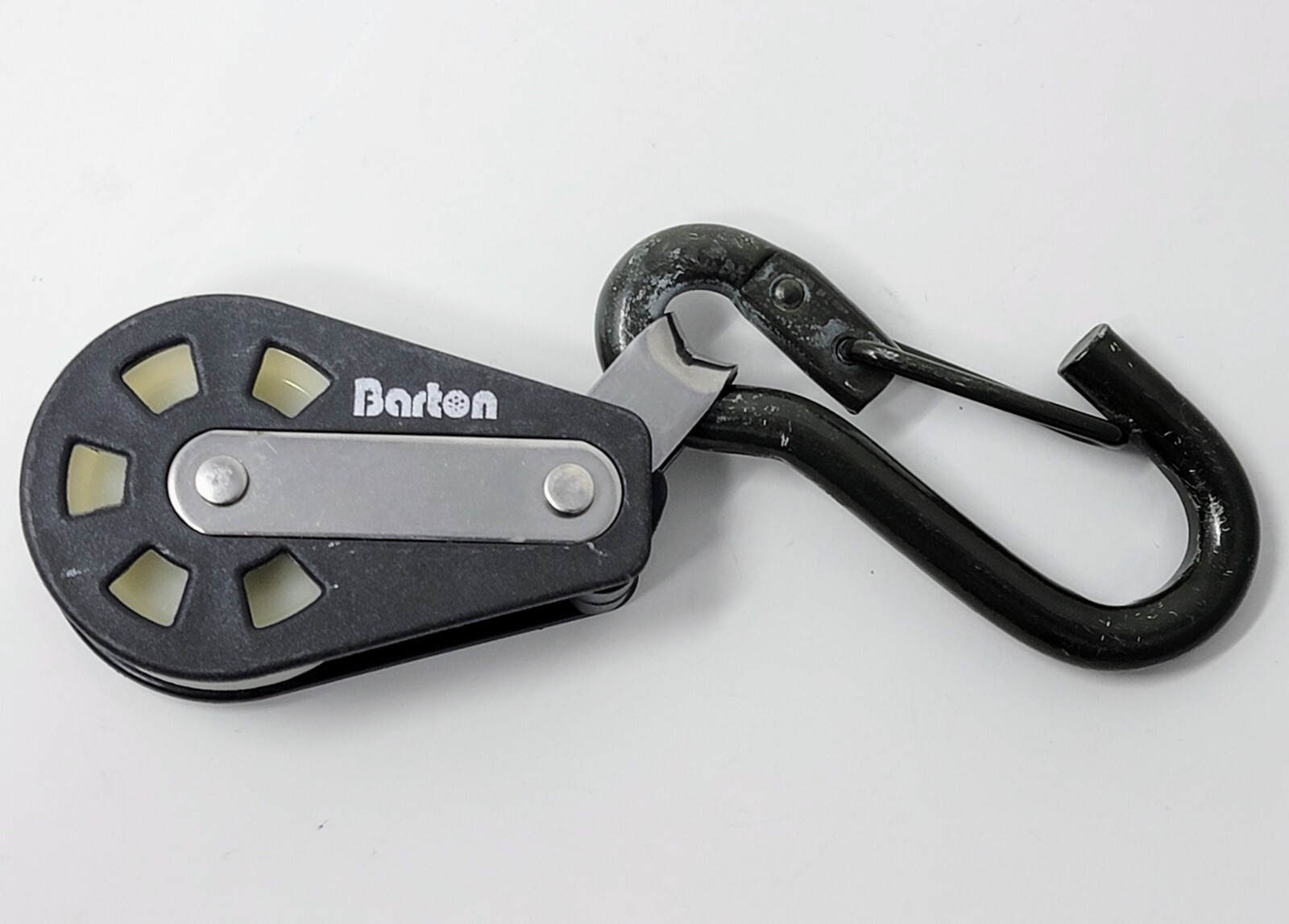 Angled Barton Pulley with Carabiner