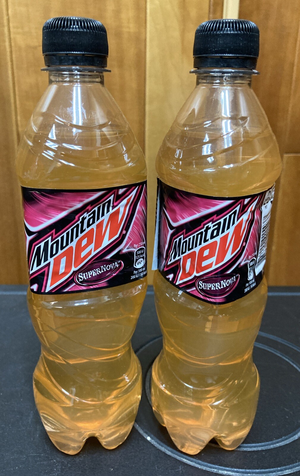 2x Mountain Dew Supernova Half Liter Bottles Finland import Exclusive 2022