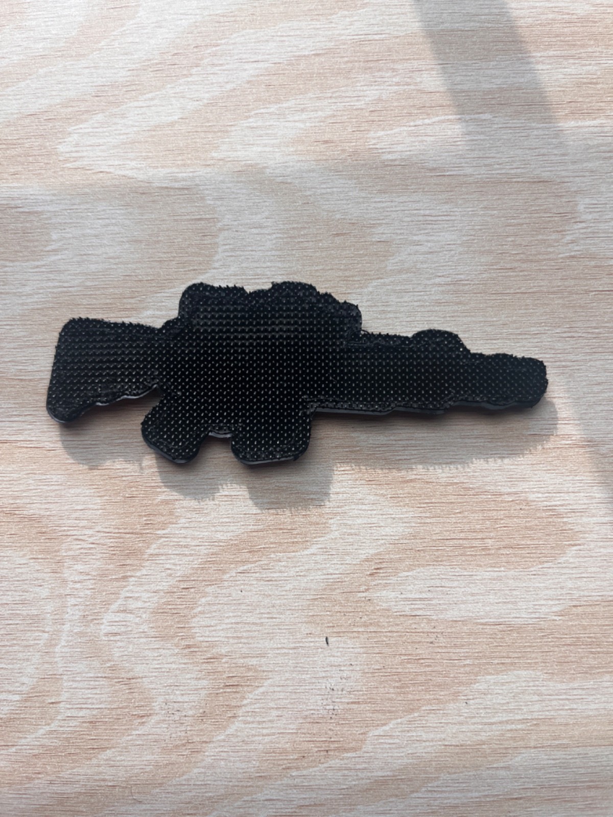AR Morale Patch AR-10 AR 15 Silhouette Hook And Loop PVC Premium Patches