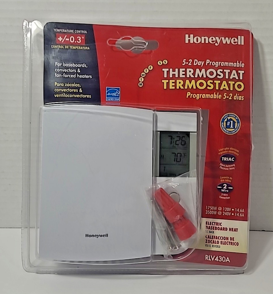 Honeywell 5-2 Day Programmable Thermostat Model RLV430A Brand New Sealed