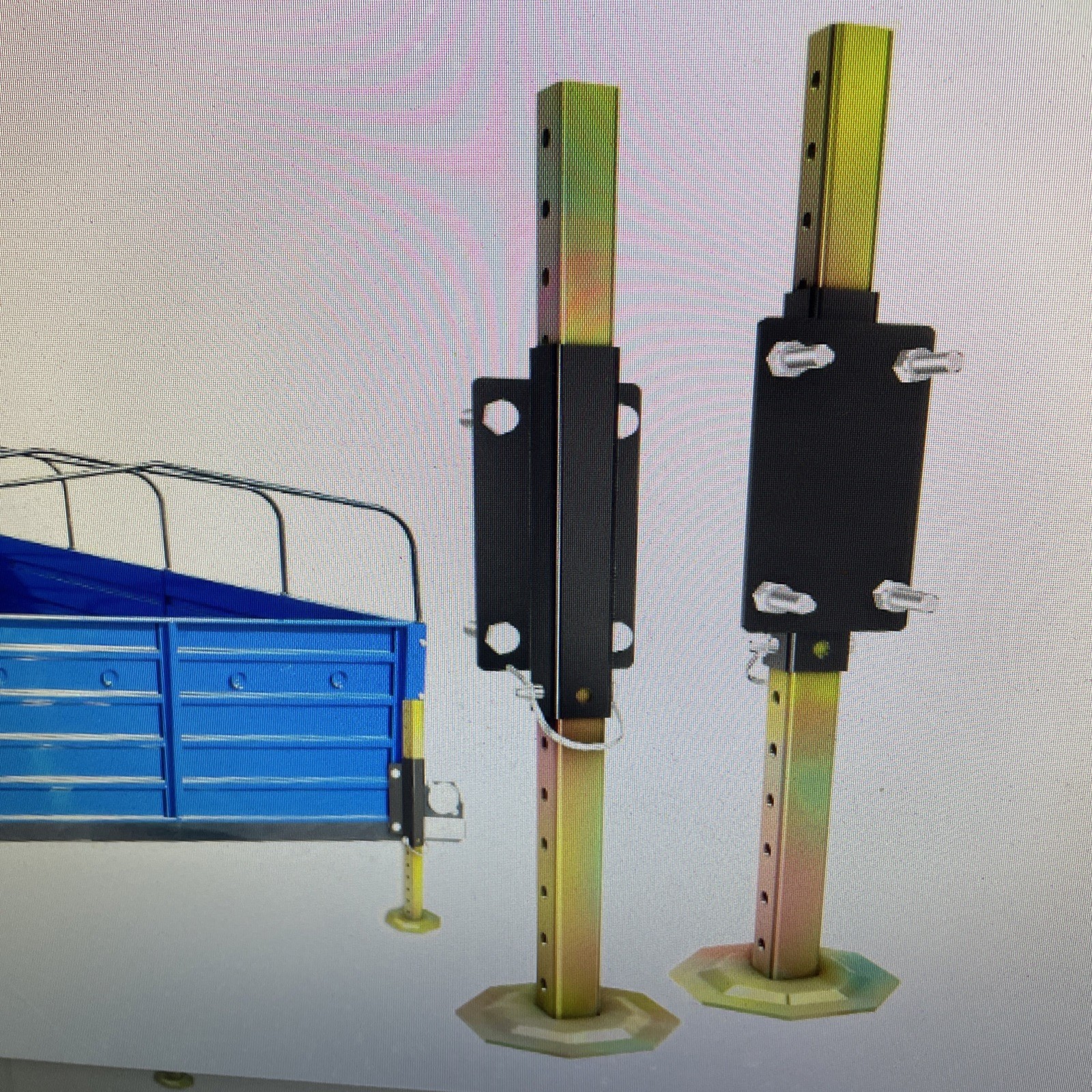 Telescoping Stabilizer Jack -Screw and Welding Installation - 2 pcs | More Co...