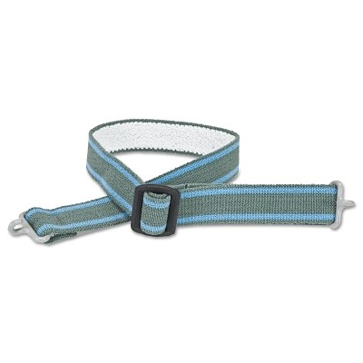 Chinstrap, for MSA Hard Hats, Attaches to Shell, 3/4 in W, Gray/Blue Stripes MSA