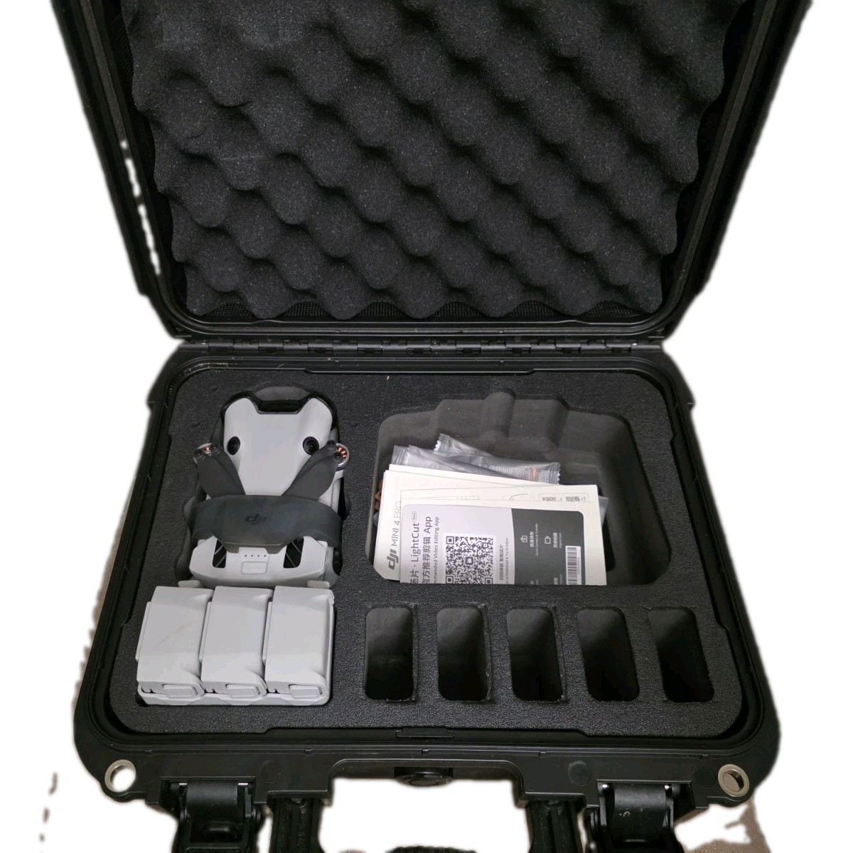 DJI Mini 4 Pro w/3 Intelligent Flight Plus Batteries, Charger, Waterproof Case