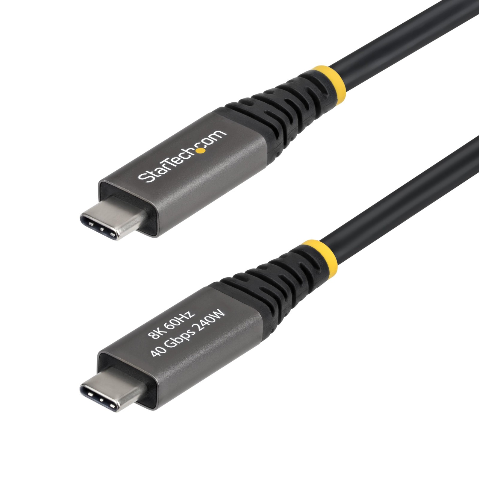 StarTech CC6FT40GUSB4GEN3 6ft Active USB4 Cable 40Gbps 240W Black