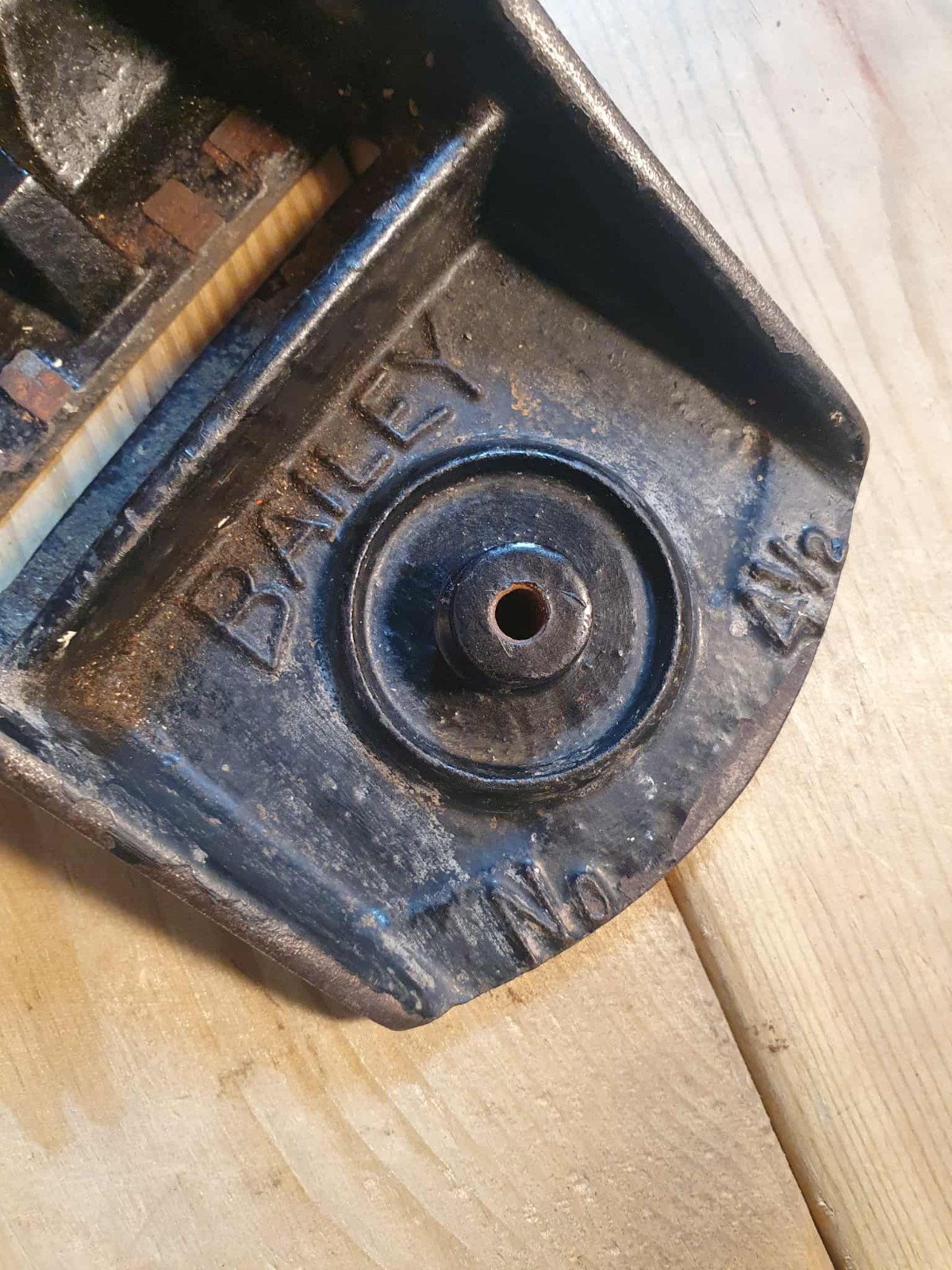 Vintage Stanley 4 1/2 Plane Sole Base Old Woodworking Hand Tools Carpentry Tool