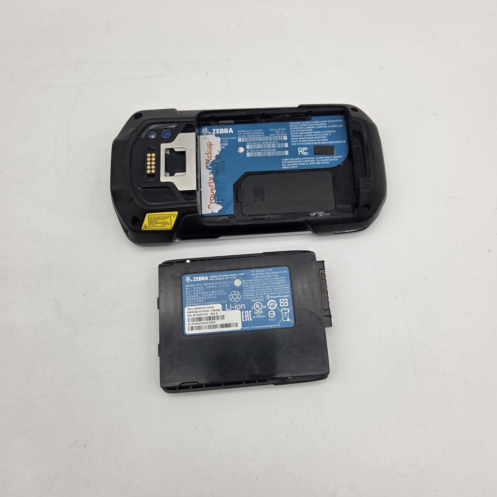 Zebra TC700K Mobile Touch Barcode Scanner - Unit Only