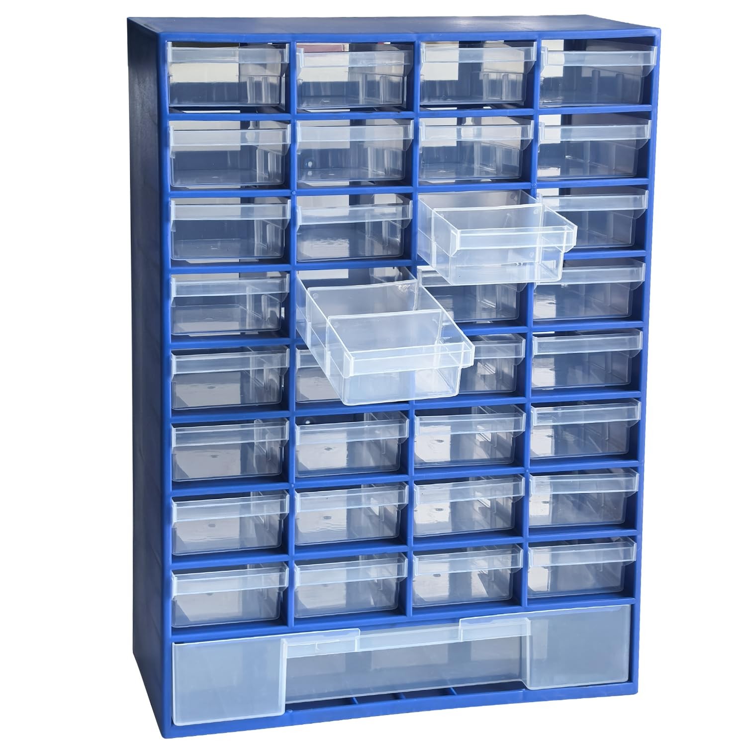 33 Drawer Plastic Small Parts Organizer, Storage Bin with Drawers for Hardwar...