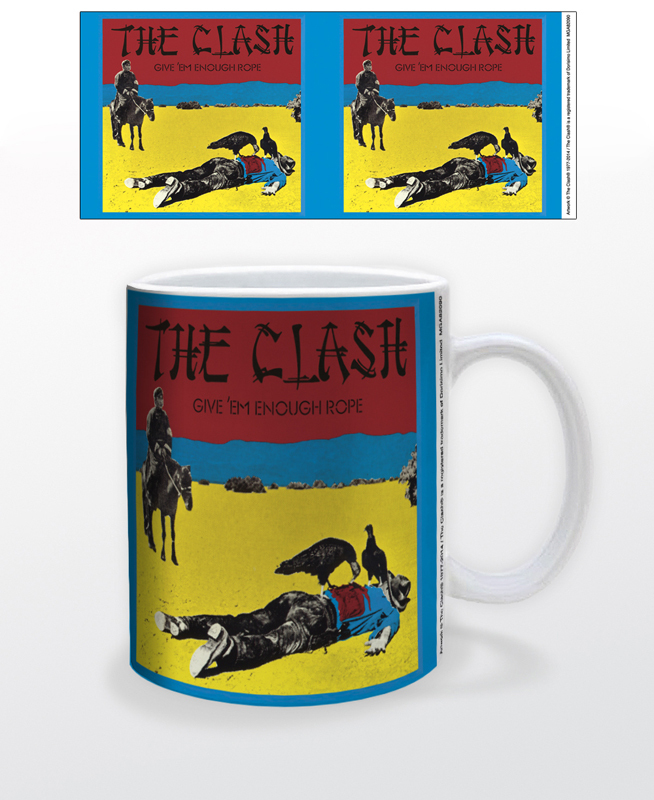 THE CLASH GIVE ´EM ENOUGH ROPE 11 OZ COFFEE MUG MUSIC UK PUNK ROCK BAND REBELS!!