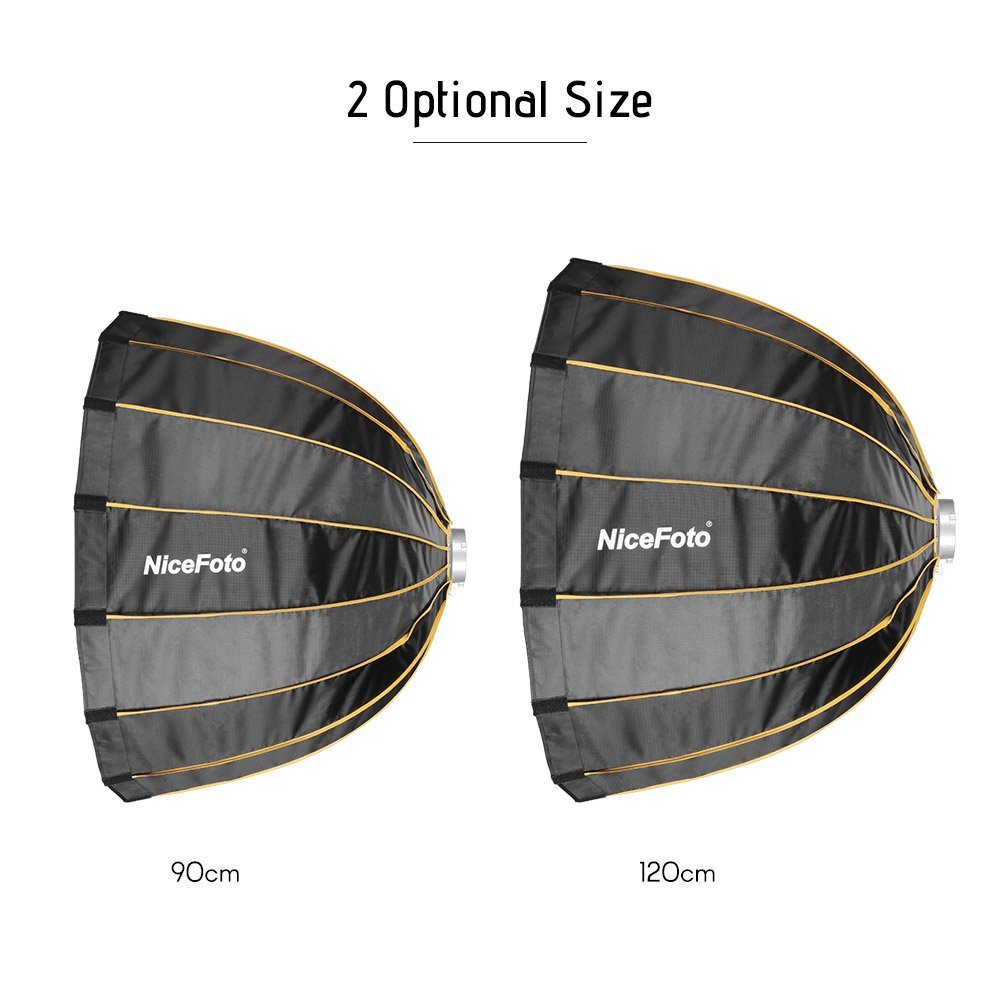 US NiceFoto 90cm Quick Set-up Deep Folding Grid Softbox Studio Bowens Flash