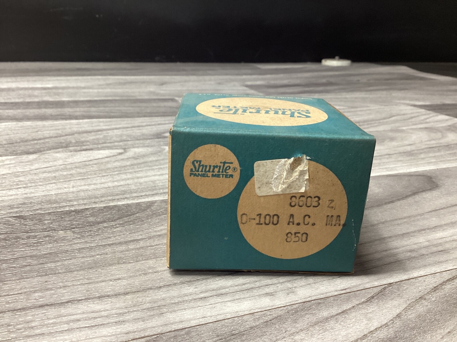 8603 SHURITE PANEL METER 0-100 AC MA MODEL 850 #119G157*CO
