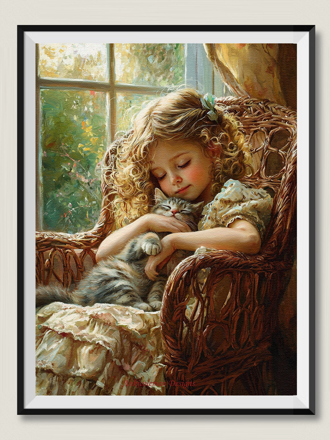 A Nap Companion - Counted Cross Stitch Patterns - Color & BW Symbols