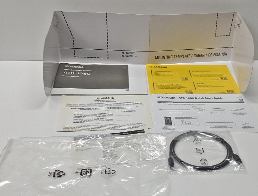 Yamaha ATS-1080 Owner's Manual and Other Paperwork