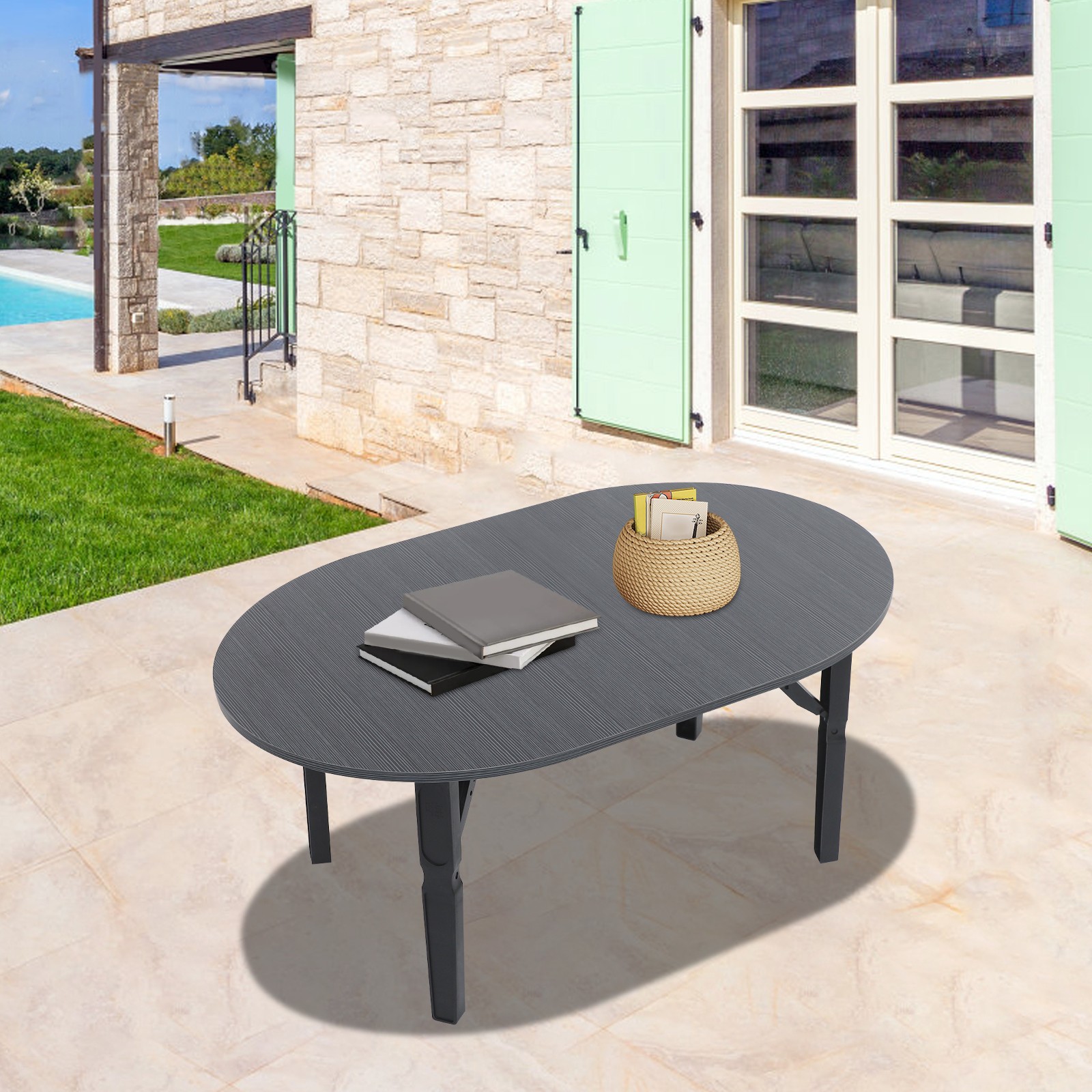 Portable Folding Coffee Table Foldable Small Coffee Table for Living Room