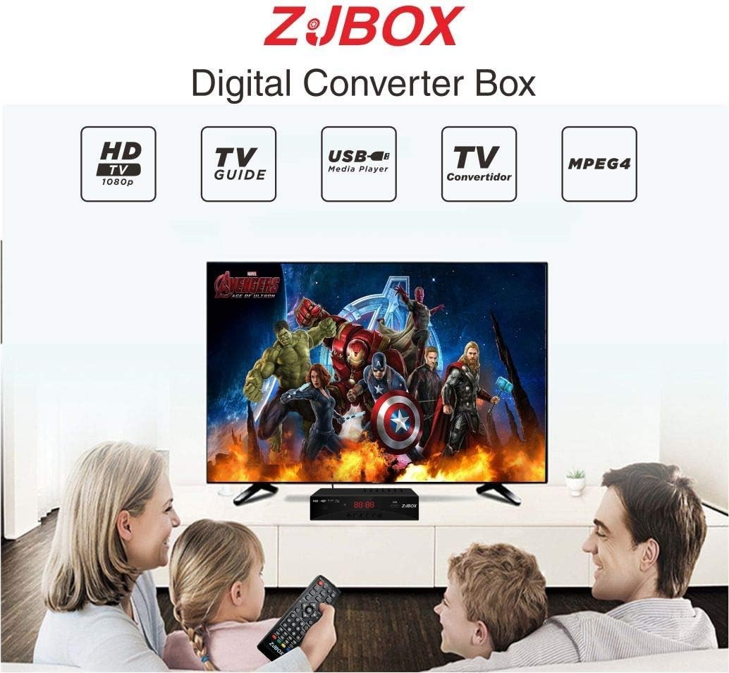 Multi-Function ATSC Tuner Box - 4 Channel Support, Recording & Parental Control