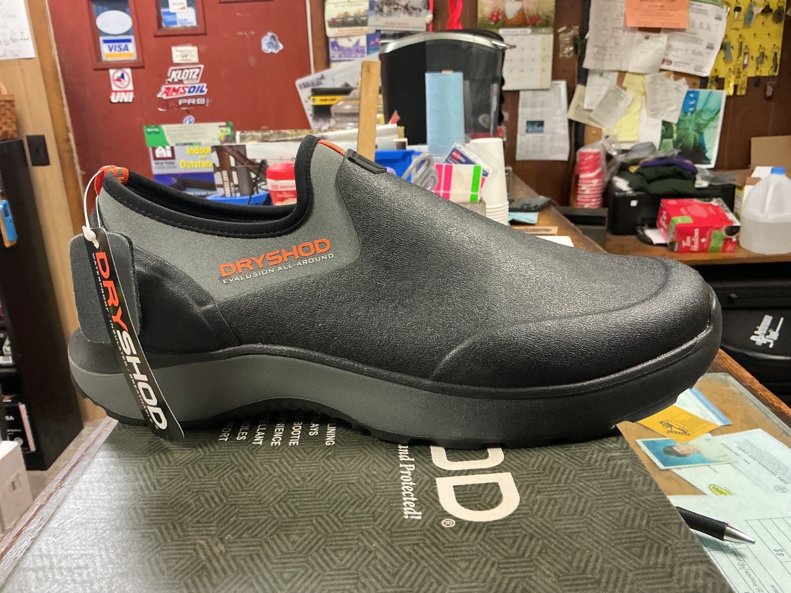 DRYSHOD Men's Evalusion Black/Grey All-Around Shoes (EVA-MS-BLK) Size 10
