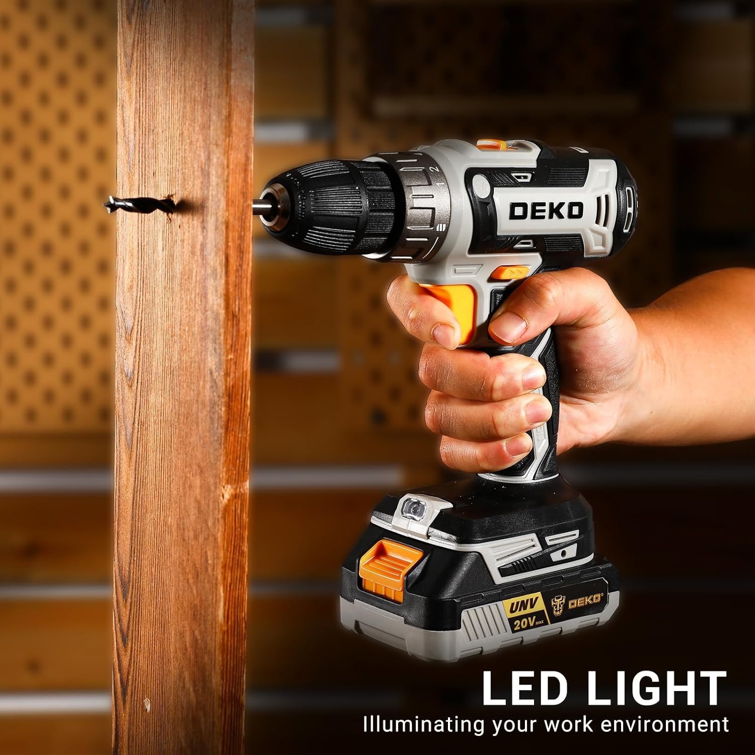 20V Cordless Power Drill Set with Battery & Charger – Perfect for DIY Projects