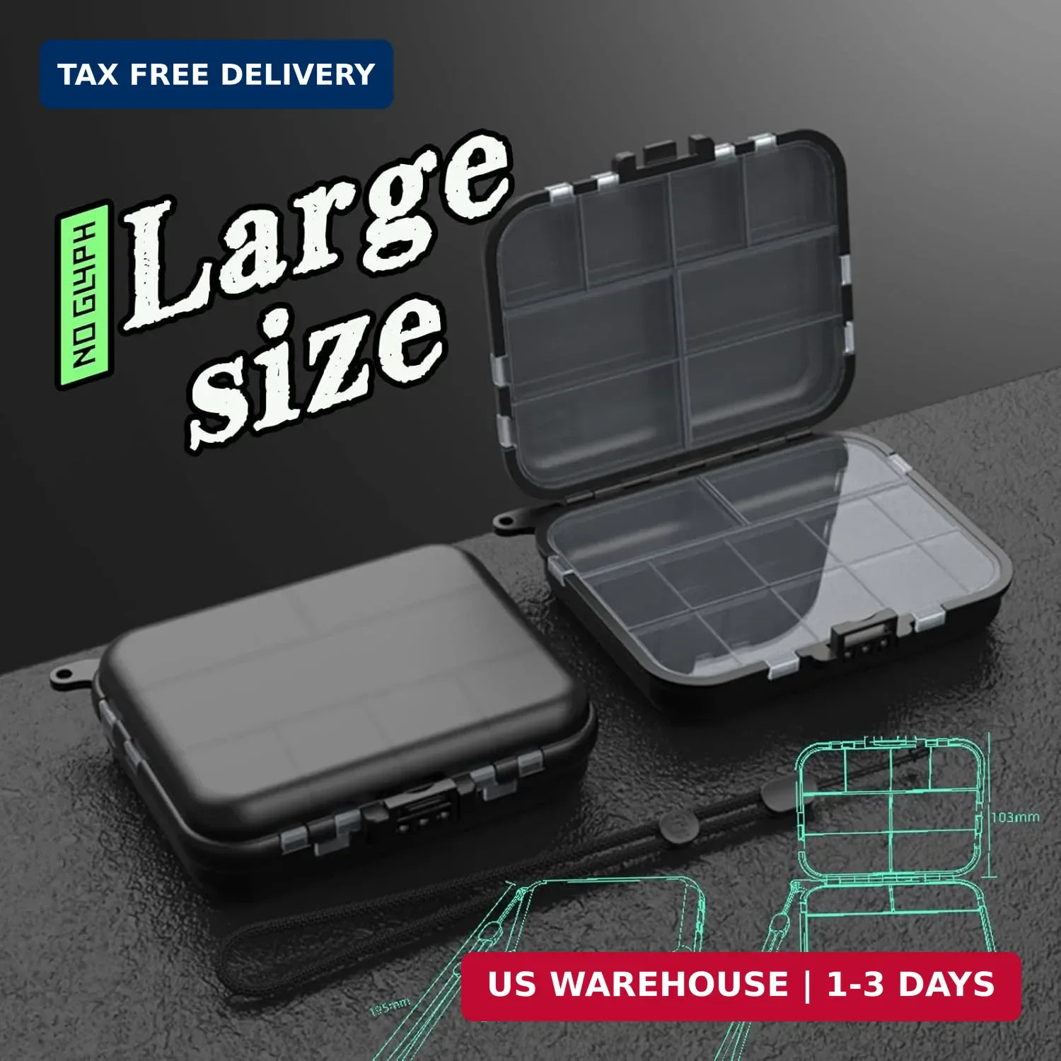 5 Pack Mini Plastic Tackle Boxes for Small Tackle Box Organizer, Ideal for Fishi
