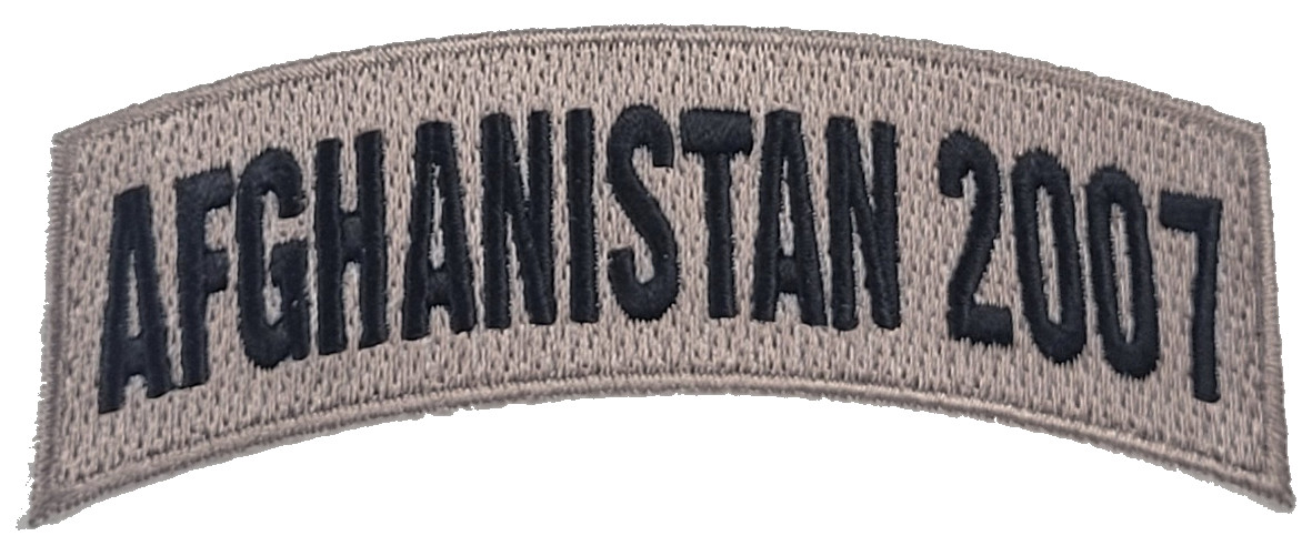 Afghanistan 2007 TAB Desert ACU TAN Rocker Patch - Veteran Family-Owned Business