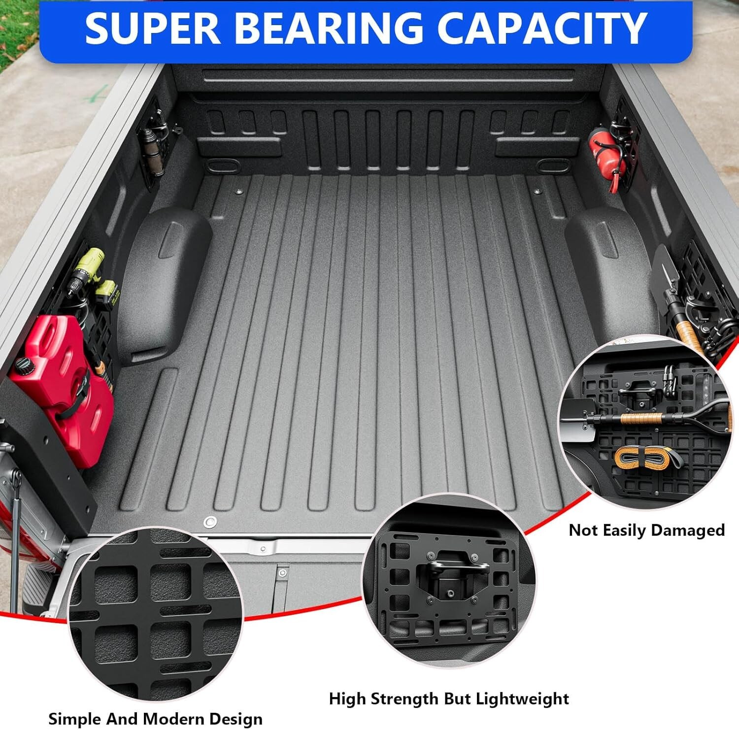 For 2015-2024 Ford F150 Side Bed Molle Panel Bed Molle System Truck Bed Panel