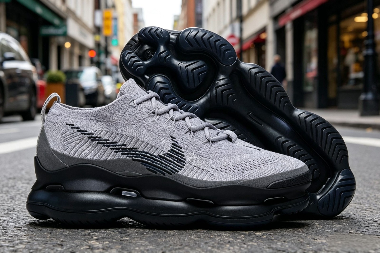 🔥 New Nike Air Max Scorpion FK Flyknit 2022 DJ4701-006 Grey Sneakers