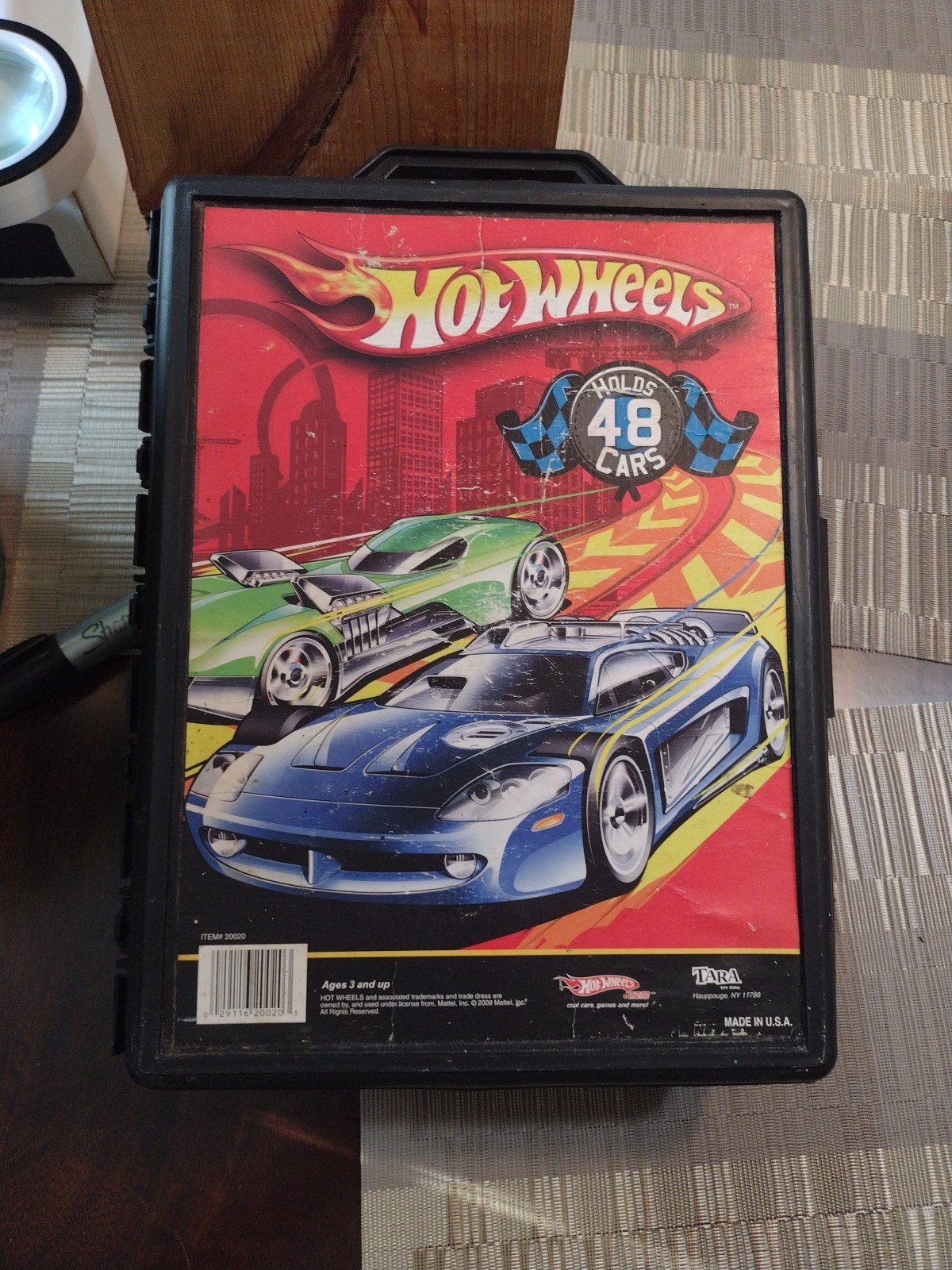 2009 Tara Toys Hot Wheels Diecast Vehicle Carrying Case Holds 48 Cars #20020