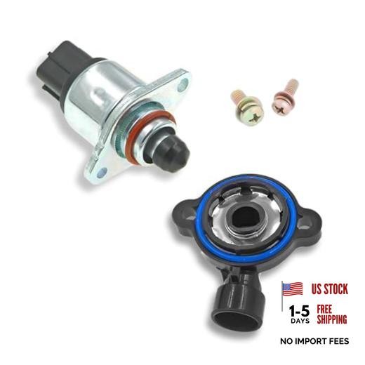 2 PCS Idle Control Valve Sensor, Throttle Position Sensor Four Pin Idle