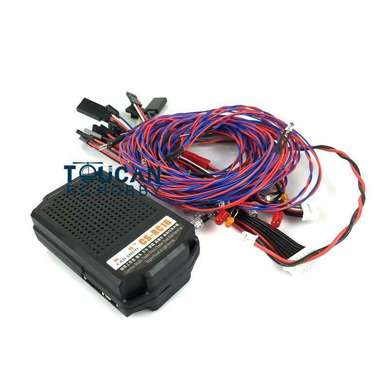 RC16 Sound Light System 2 in 1 Small Speaker for 1/14 RC Truck Cars XT60 Plug