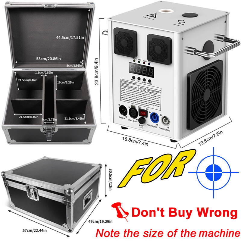 700W Cold Spark Firework Machine Stage Effect DMX Machine Wedding Party w/Case