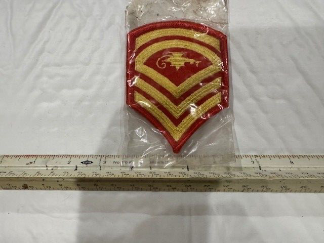 JROTC Gold & Scarlet Gunnery Sargent Pair