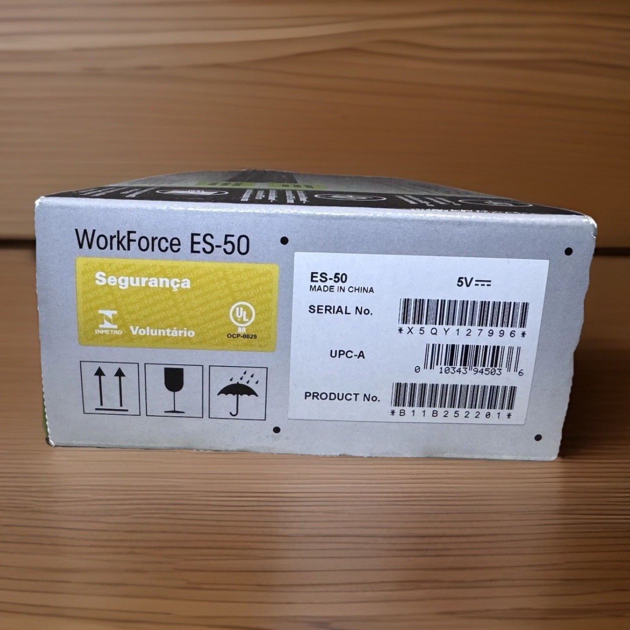 Epson WorkForce ES-50 Portable Document Scanner USB Powered Open Box Complete