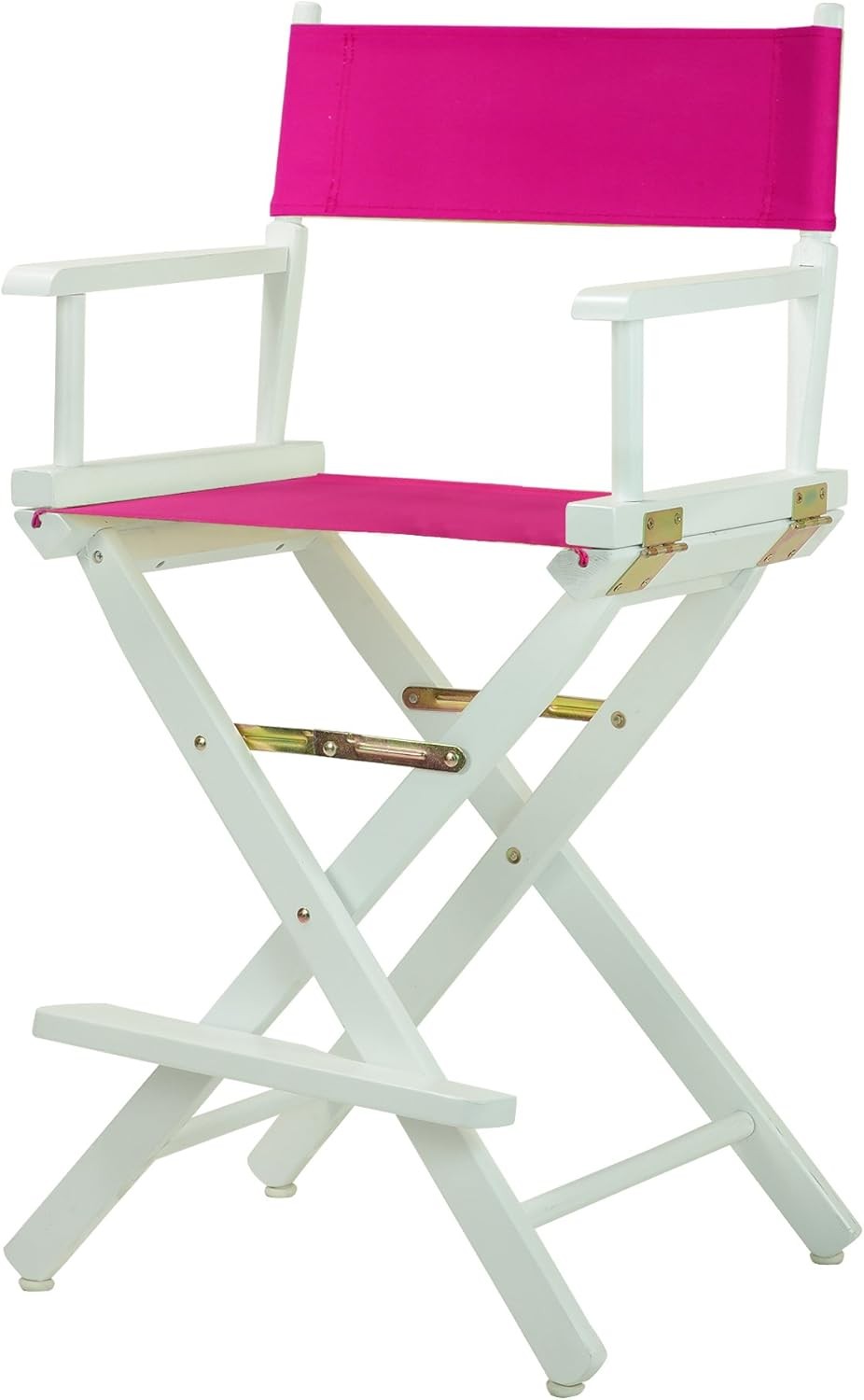 220-01/021-30 Director Chair 24" Counter Height WhiteFrame/Magenta Canvas