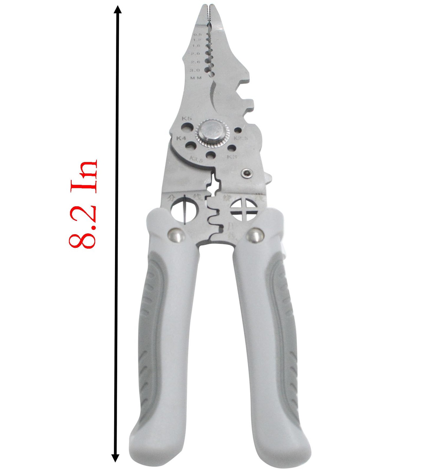 21 In 1 Wire Stripper, 8.2 Inch High Carbon Steel Multi Function Wire Strippi...