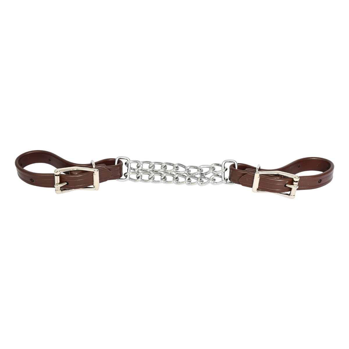 READY MADE- Horse size Brown CURB CHAIN