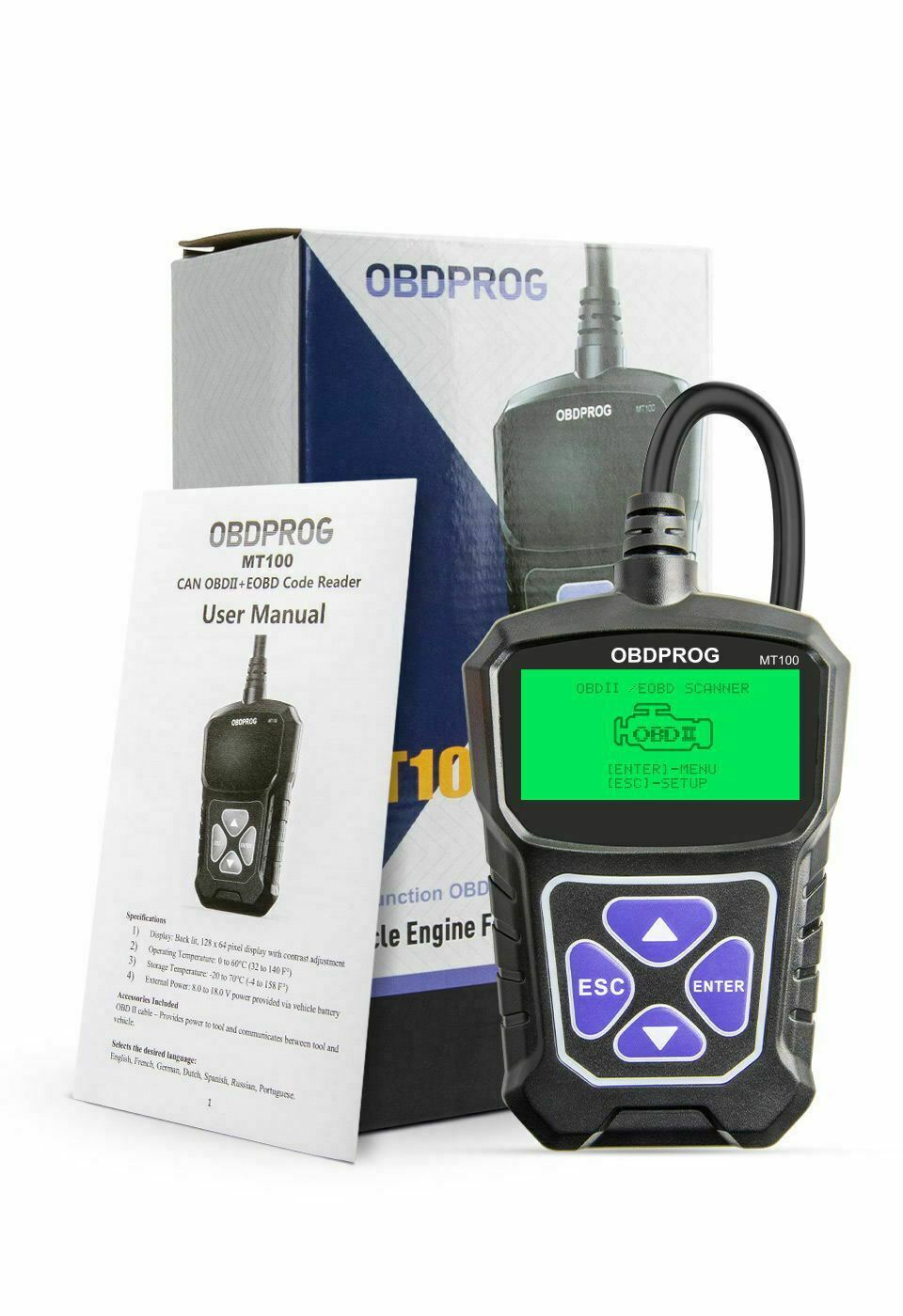 Automotive OBD Scanner Car Code Reader OBD2 Check Engine Light Diagnostic Tool