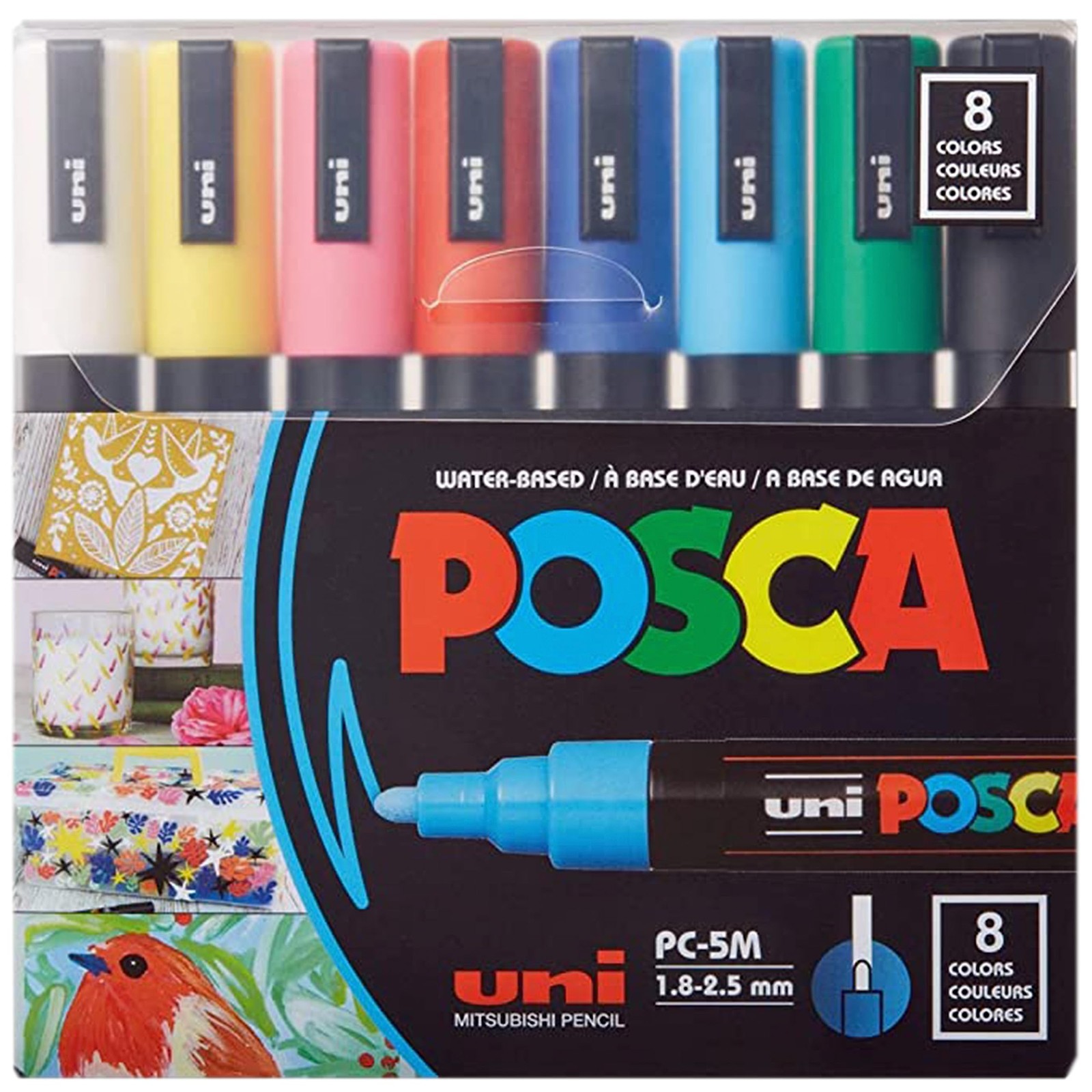 Paint Markers 5M Medium Acrylic Markers with Reversible Tips Artist Recommended