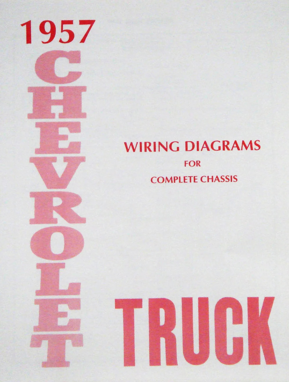 JEGS Wiring Diagram Manual for 1957 Chevrolet Truck