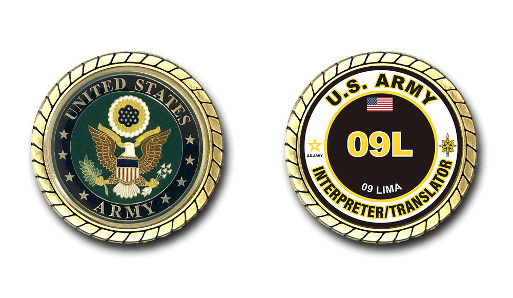 US Army 09L Interpreter/Translator MOS Challenge Coin