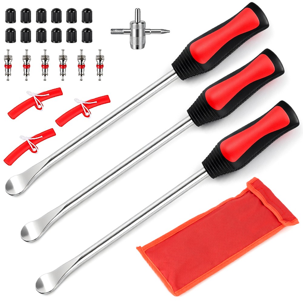 15" Tire Spoons Kit, Tire Changing Tool for Motorcycles, Dirt Bikes, Lawn Mowers