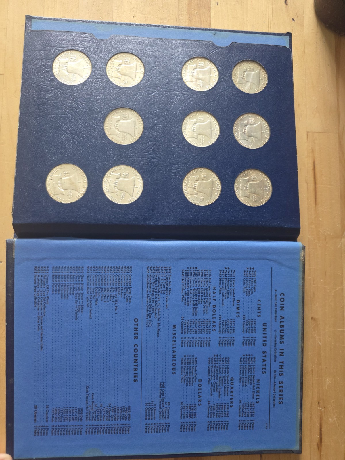 Complete Franklin Half Dollar Set 1948-1963 35 Coins, 90% Silver