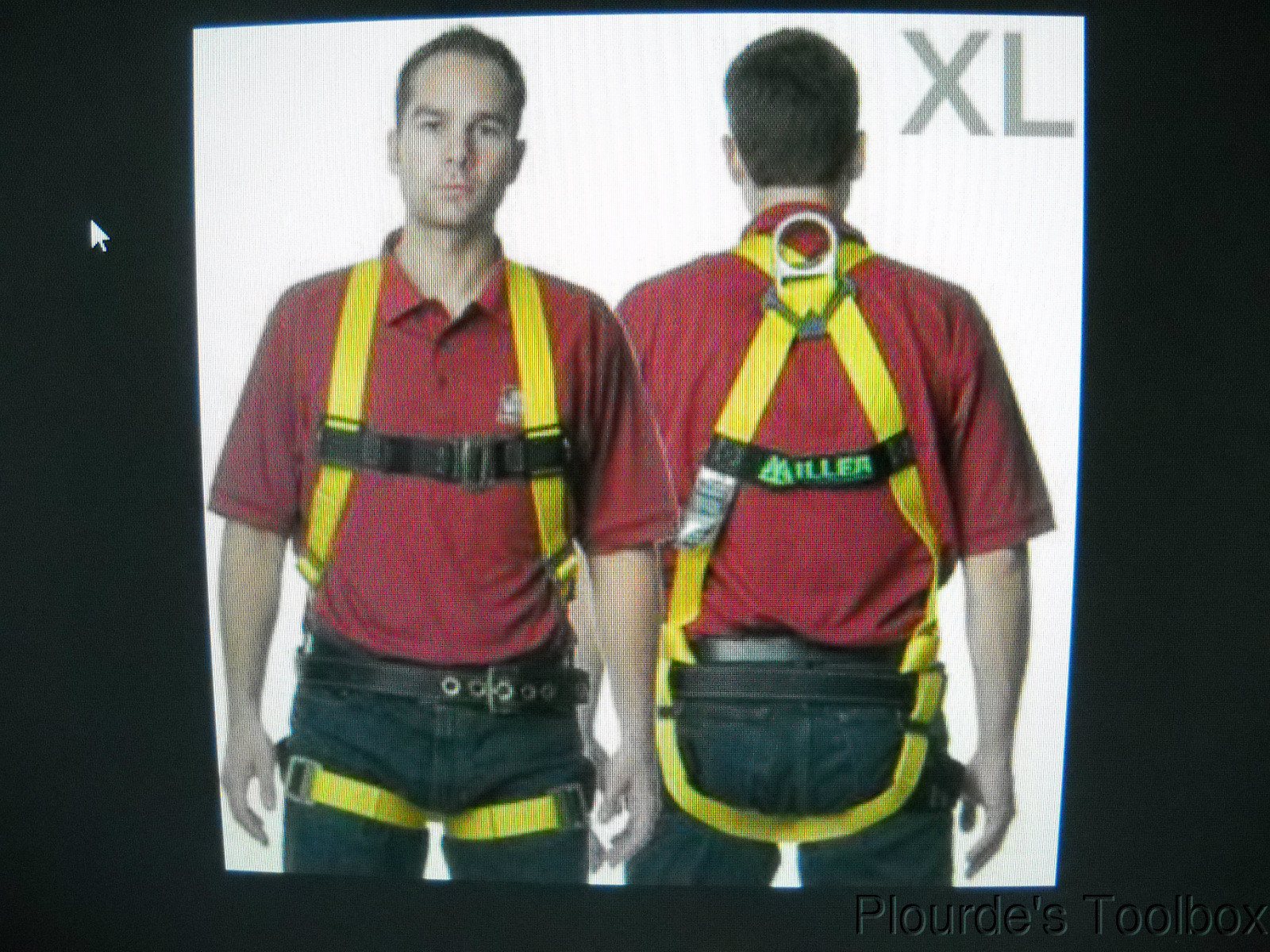 New Honeywell Miller Full Body Harness, 400 lb. Cap, Yellow/Black, XL, 8095/XLYK