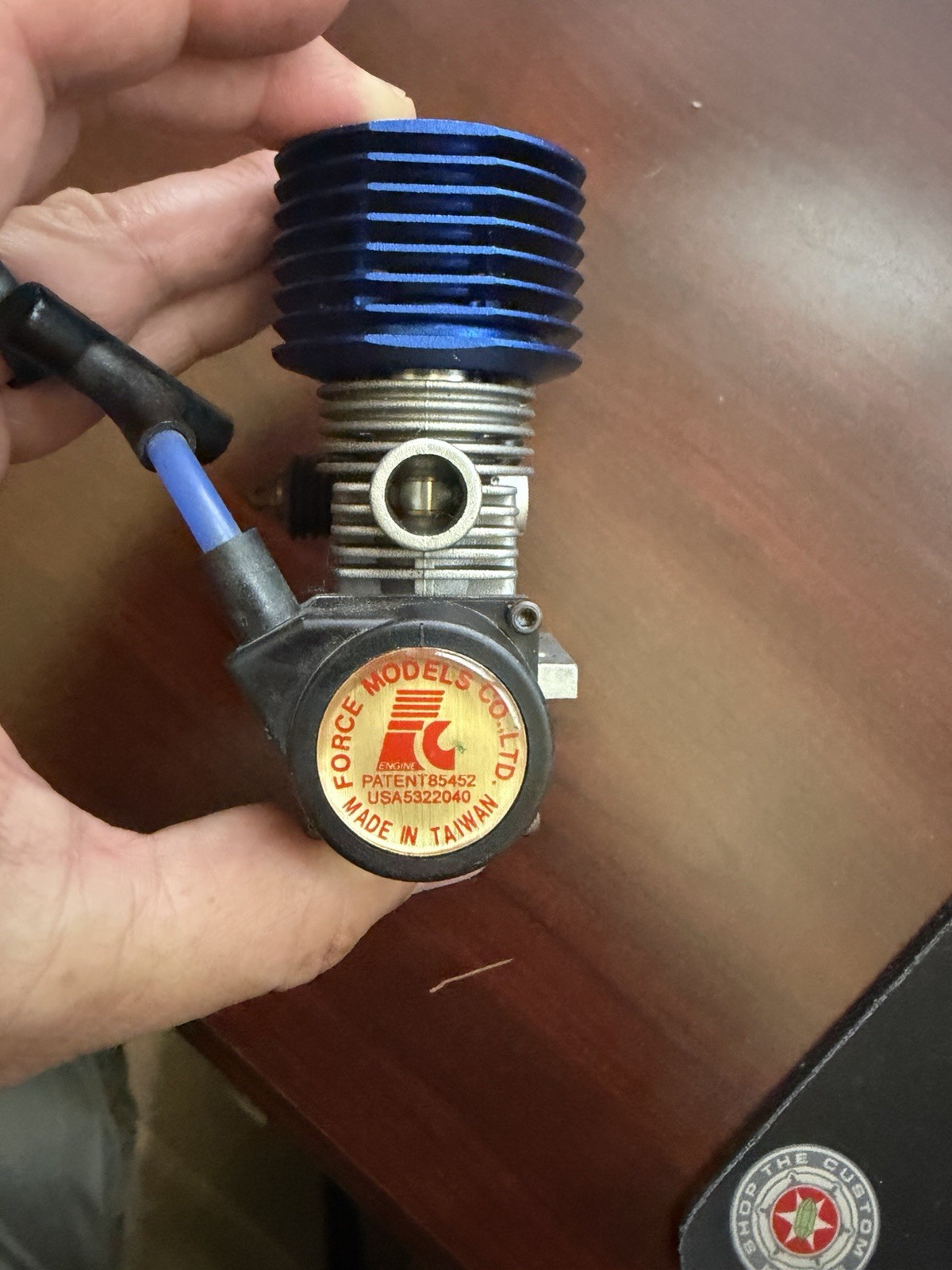 Force Models Co Ltd 2-Stroke RC Nitro 15 Glow Engine w/ Pull Start Blue Head
