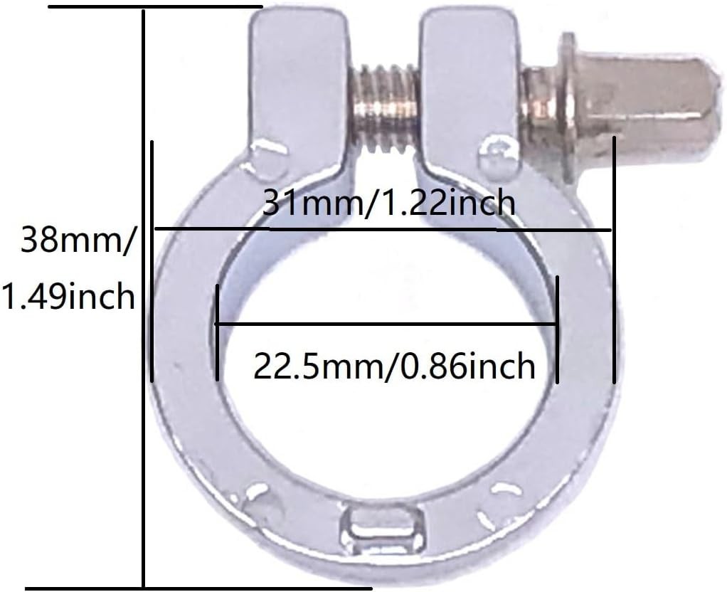 4pcs Drum Stand Memory Lock 7/8 Inch Diameter Cymbal Stand Chrome Hing