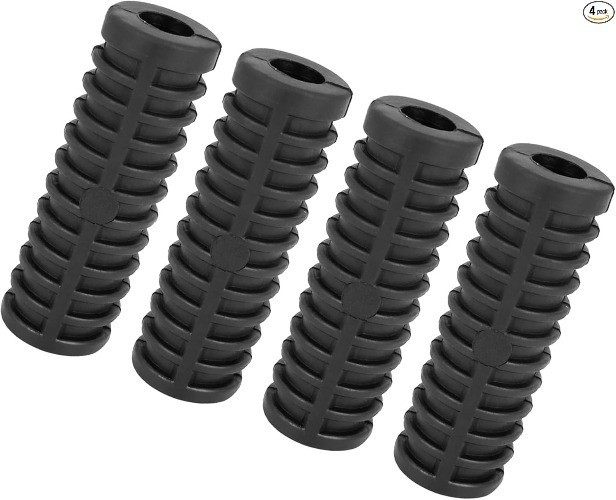 Universal Kick Start Lever Rubber, Rubber, Black, 4 Pc